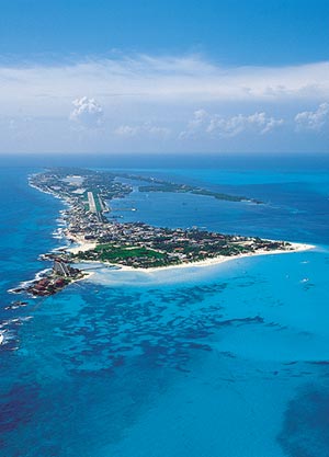 Isla Mujeres aerial photo