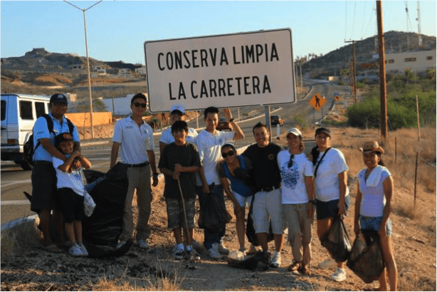 Dolphin Discovery team “Keeping the highway clean” in Cabo