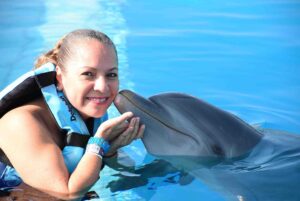 nadar con delfines en tulum akumal