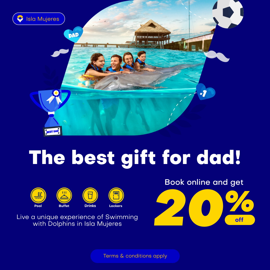 Father's Day promotions to swim with dolphins