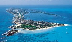 Isla Mujeres aerial photo