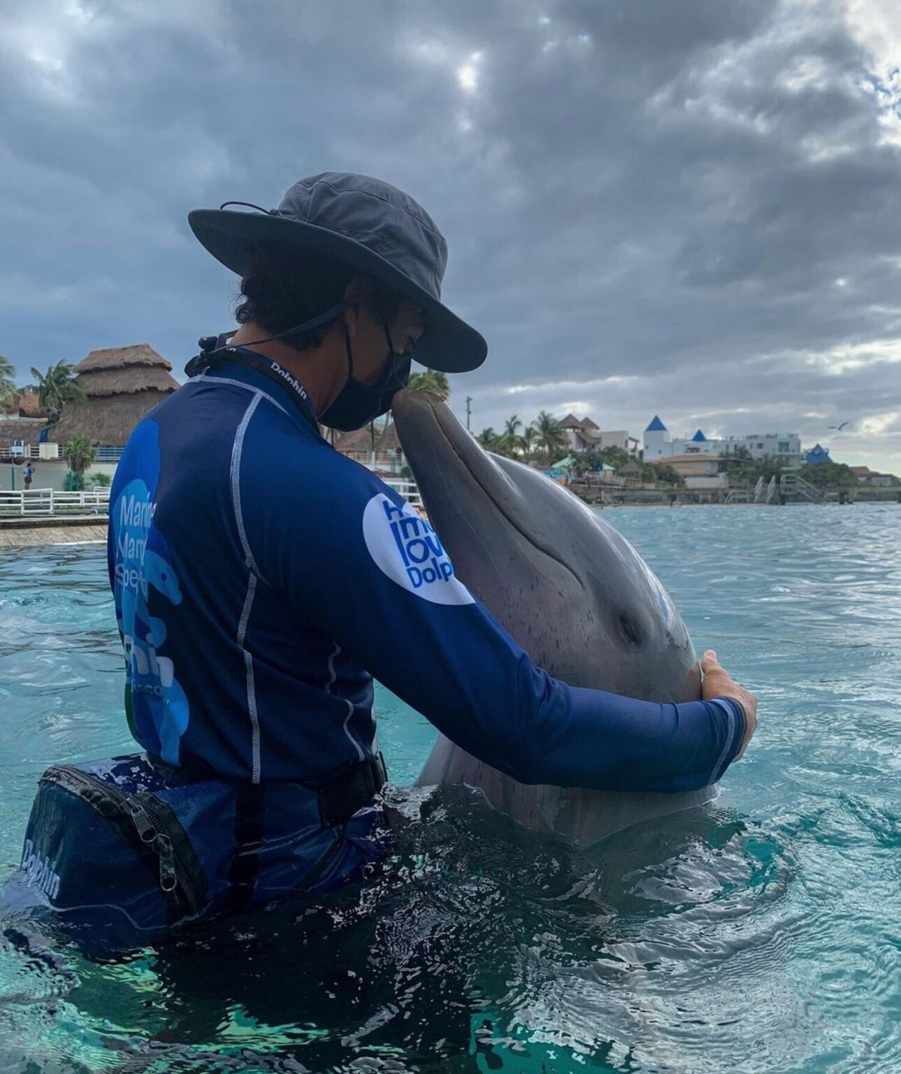 What do the Dolphins eat at Dolphin Discovery?